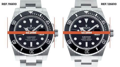 rolex submariner case diameter.